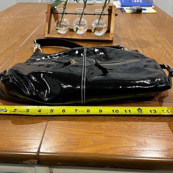 Dooney Bourke Black Patent Handbag - Picture 12 of 12